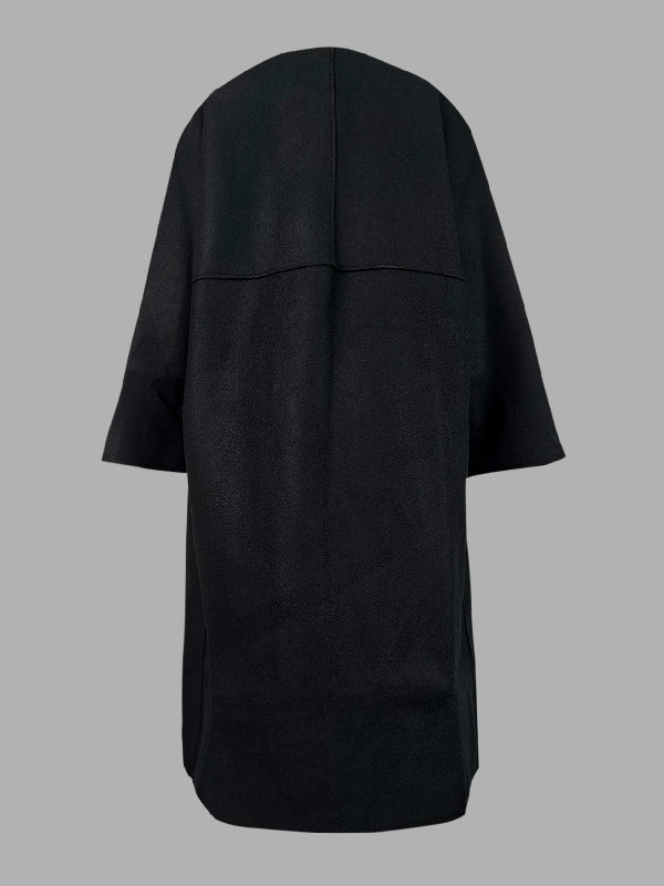 Long-Sleeve Relaxed Coat