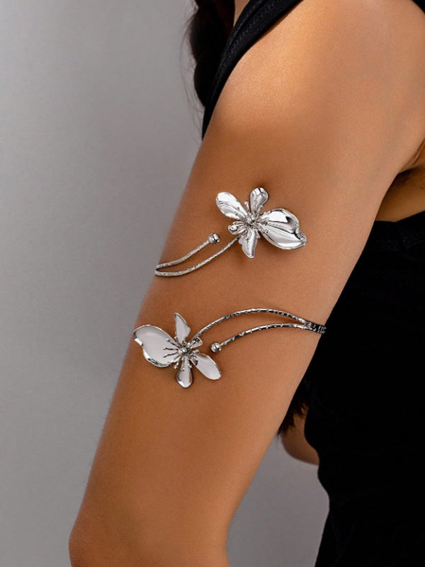 Adjustable Floral Cut-Out Armlet