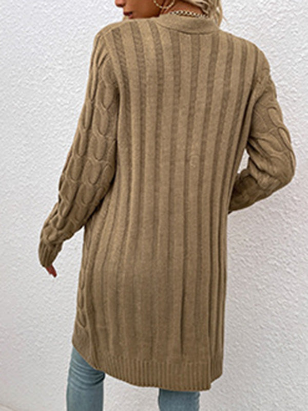 Button-Detail Relaxed Cardigan