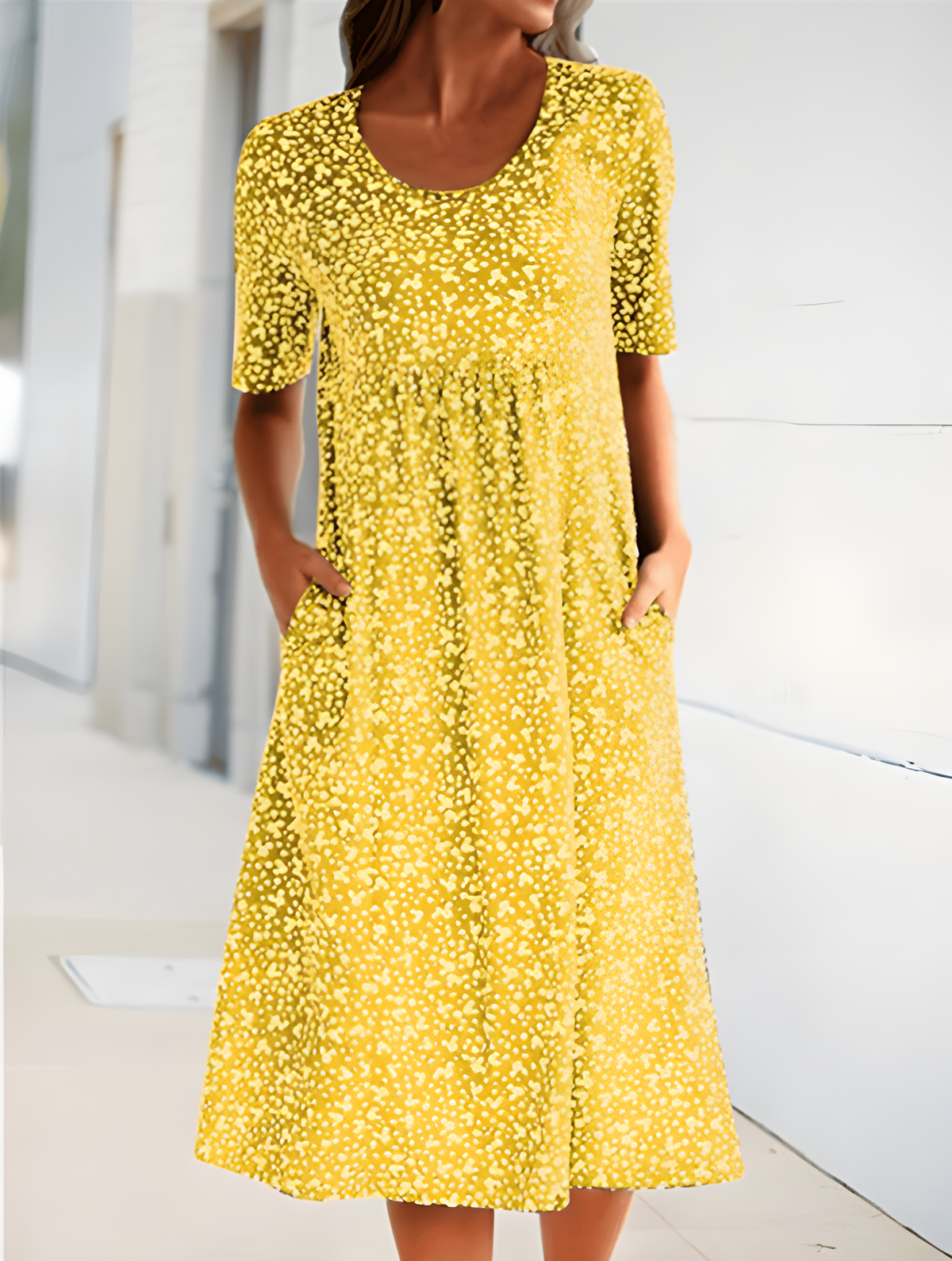 Qahira | Round Neck Dress