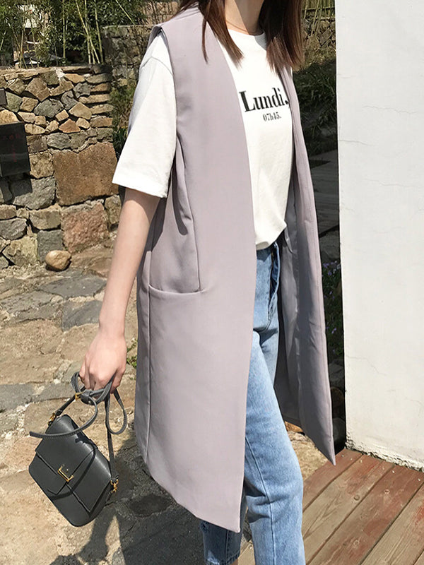 Sleeveless Relaxed Vest