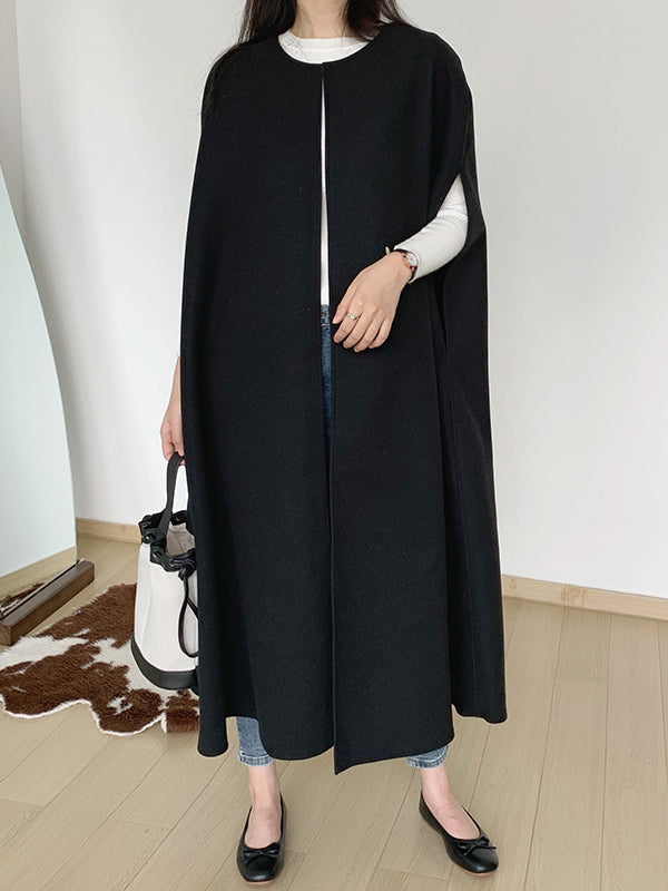 Round-Neck Sleeveless Relaxed Jacket
