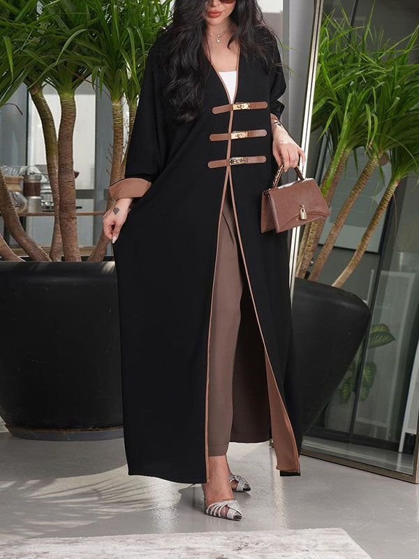 V-Neck Relaxed Contrast Cover-Up