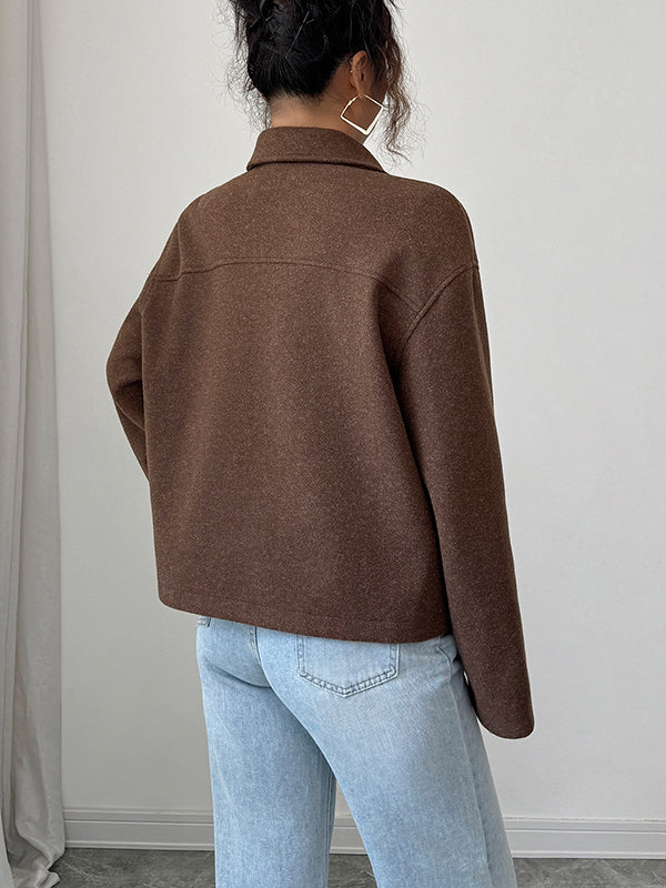Zip Long-Sleeve Relaxed Jacket
