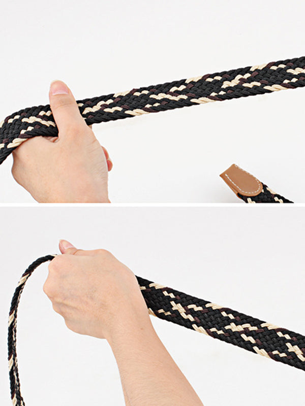 Woven Contrast Belt