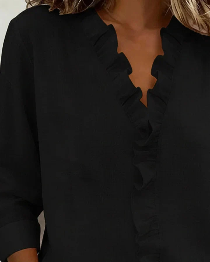 Lottie | Ruffle V-Neck Blouse