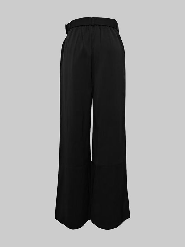 High-Waist Pleated Pants