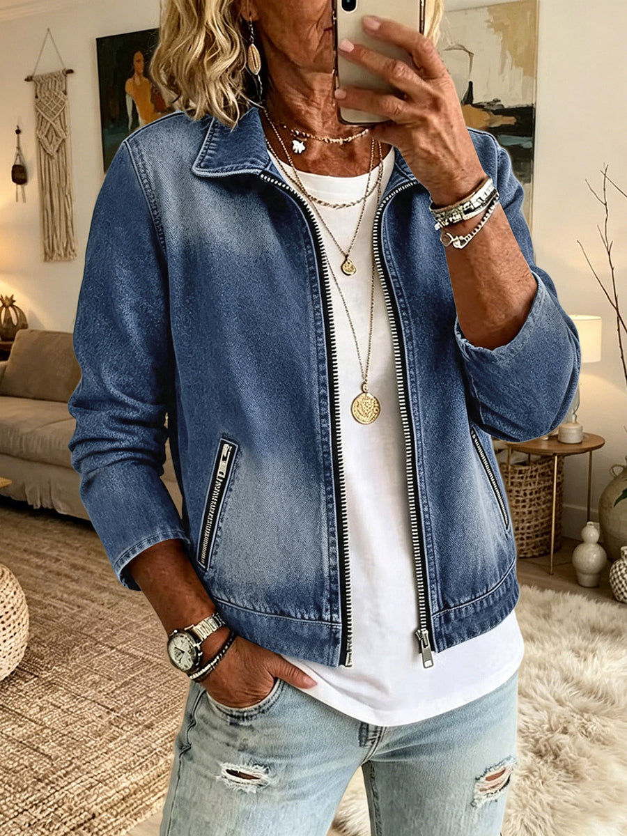 Zip Pocket Long-Sleeve Jacket