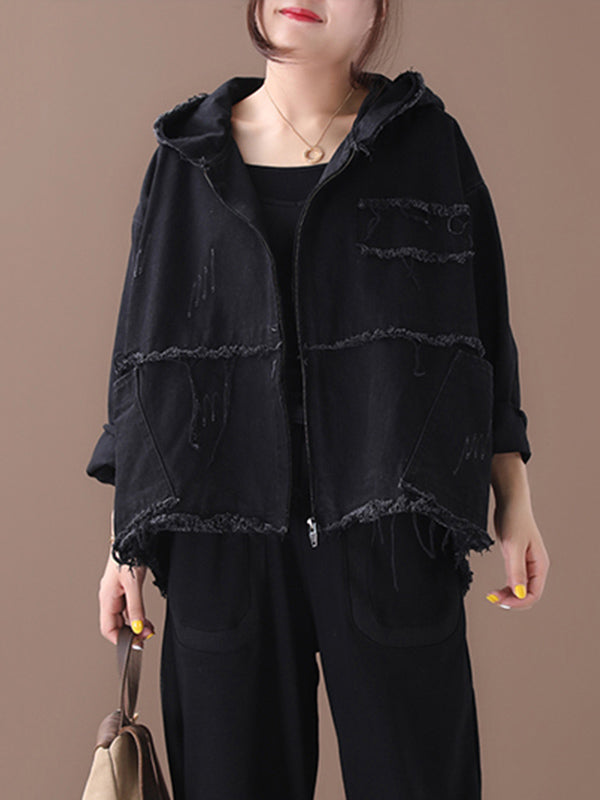 Denim Hooded Jacket