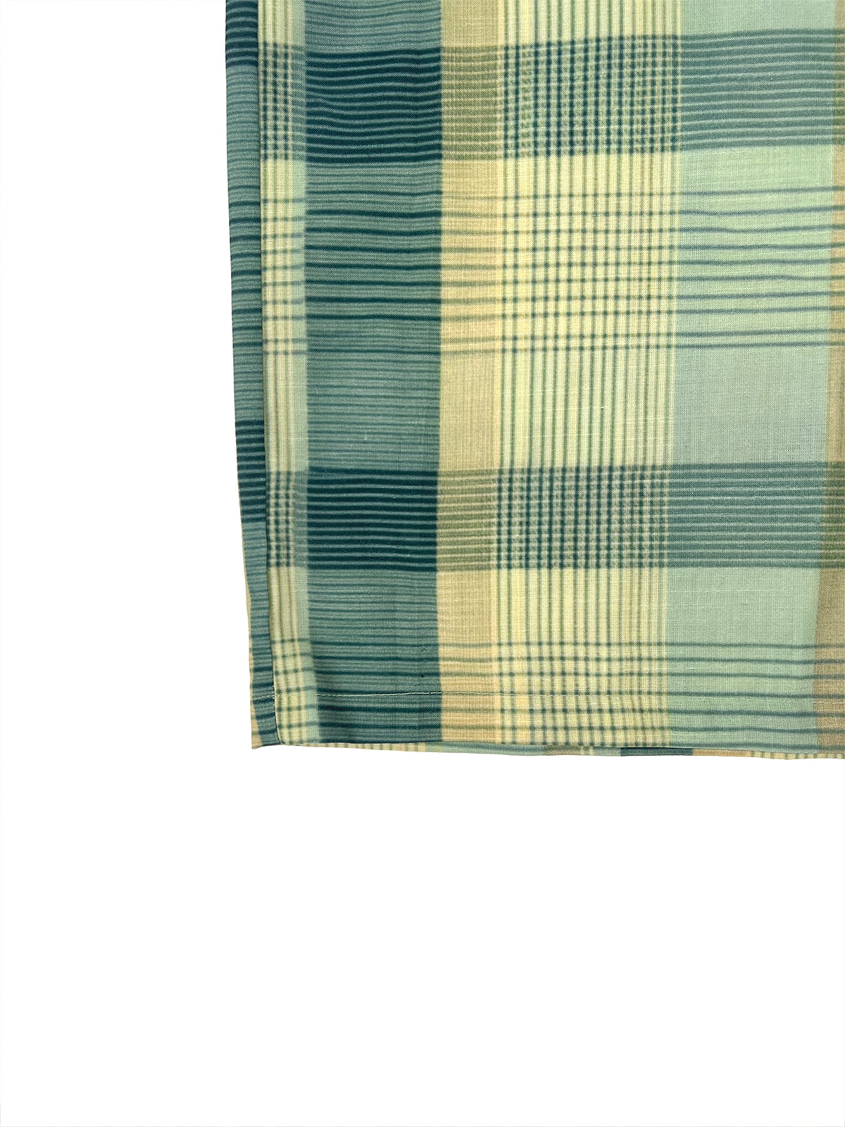 Checked Wide-Leg Pocket Relaxed Pants
