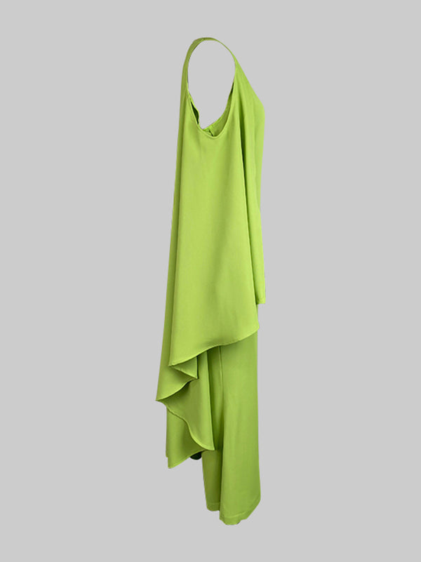 Batwing Cut-Out Relaxed Jumpsuit