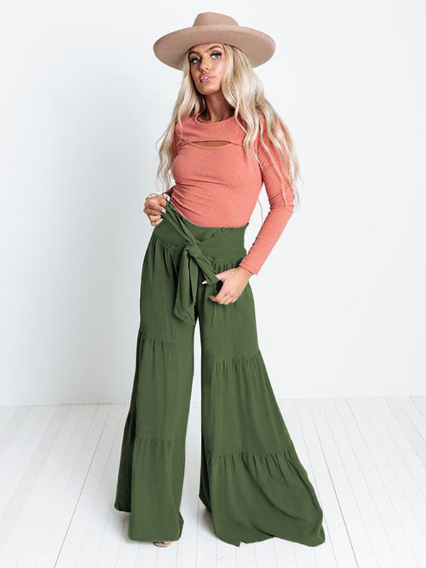 Wide-Leg High-Waist Pants