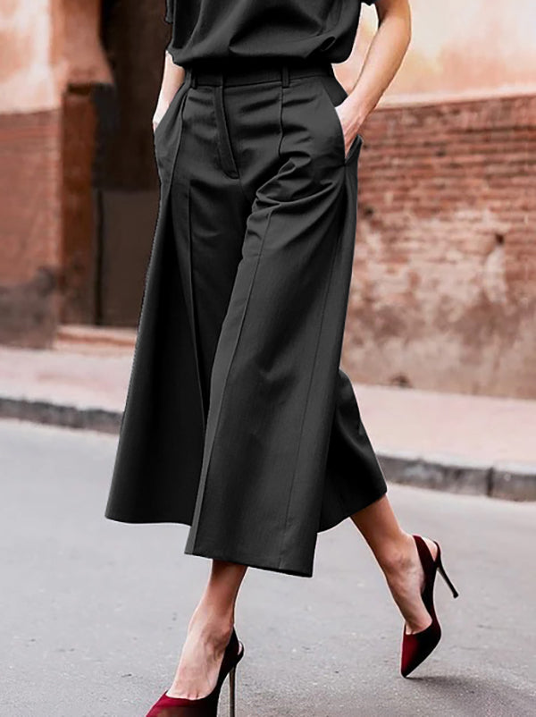 Wide-Leg Pocket Relaxed Pants