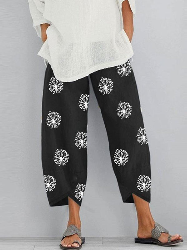 Floral Pocket Relaxed Pants