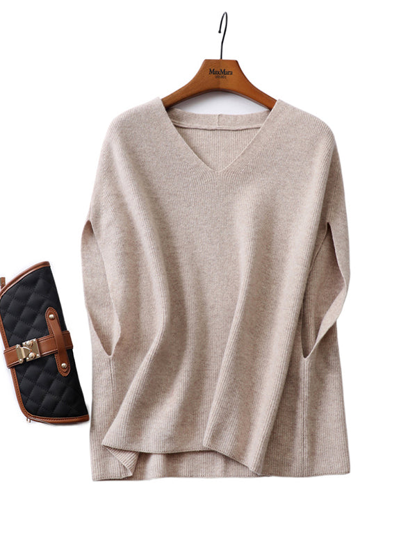 V-Neck Sleeveless Relaxed Vest