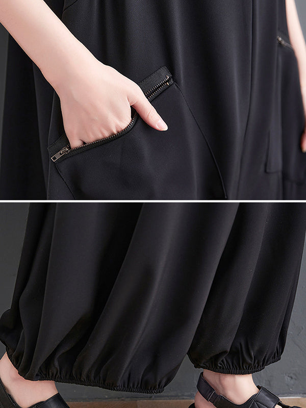 Oversized Zip Relaxed Jumpsuit