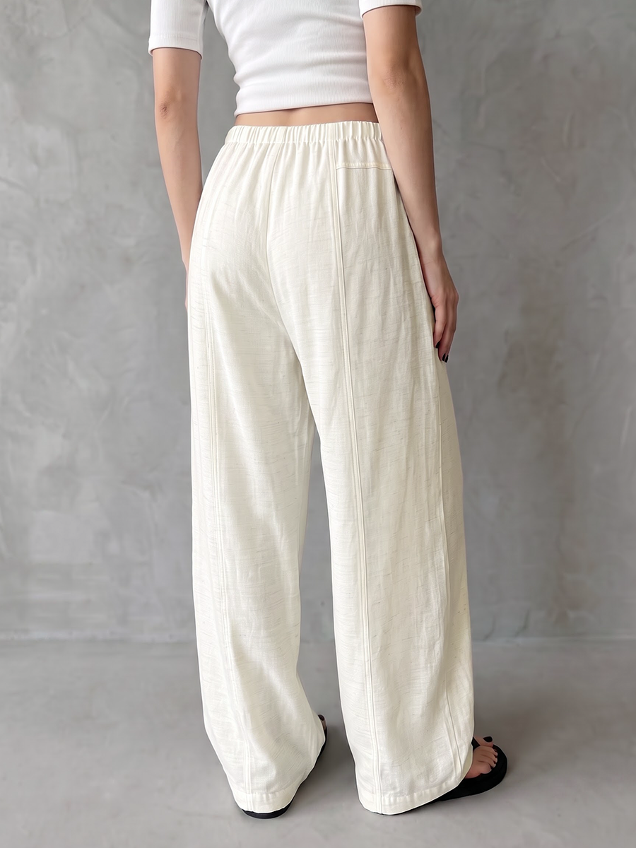 Wide-Leg Drawstring Pocket Relaxed Pants