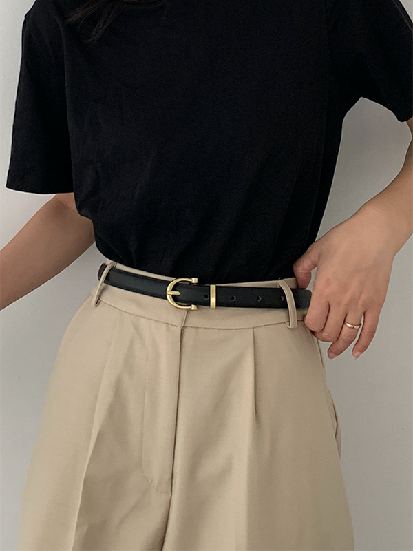 Buckle Contrast Belt
