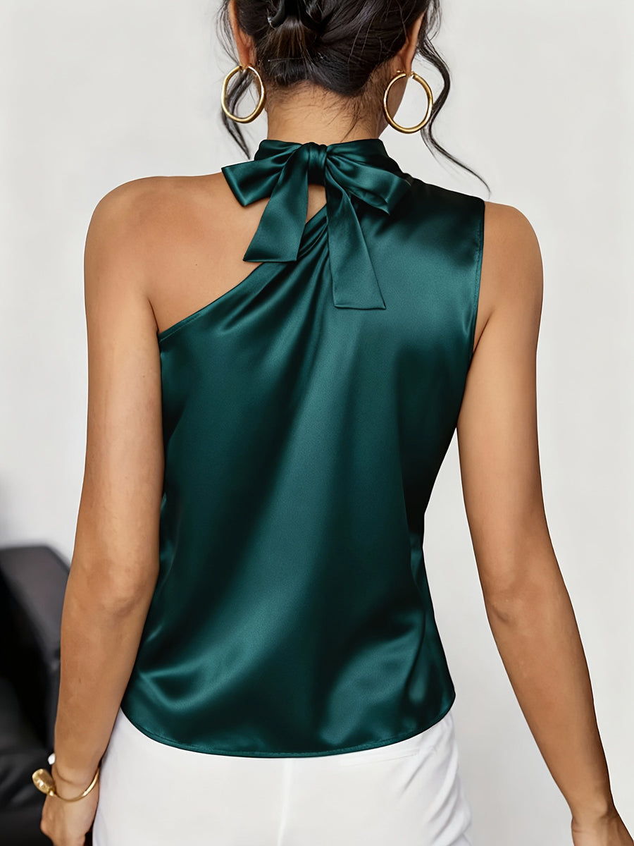 Asymmetric Sleeveless Relaxed Tank Top