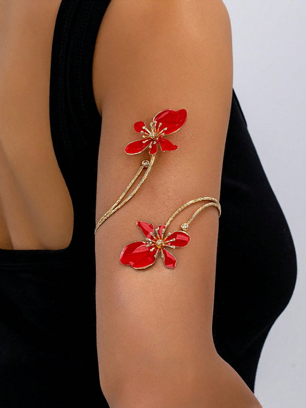 Adjustable Floral Cut-Out Armlet