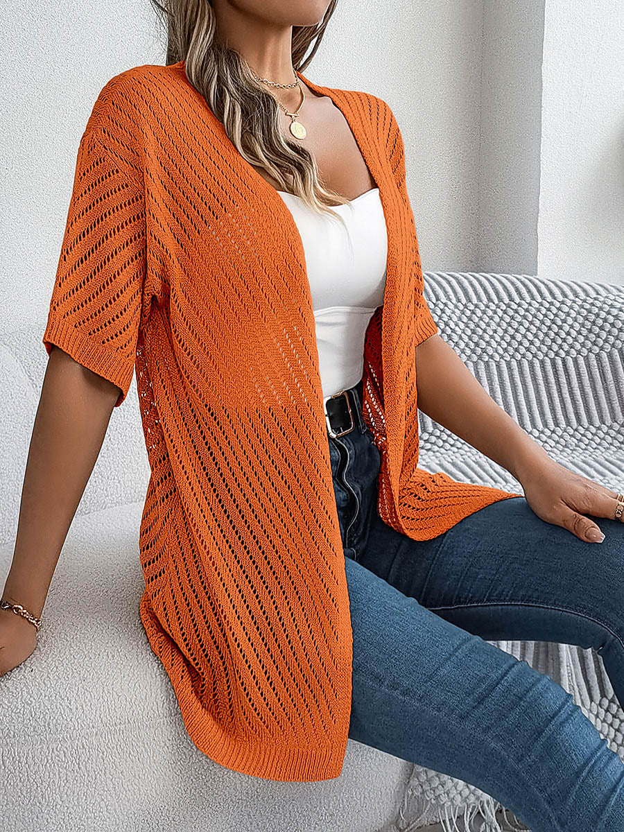 Cut-Out Relaxed Cardigan