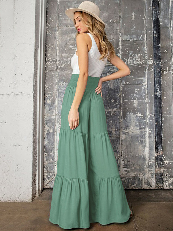 Wide-Leg High-Waist Pants