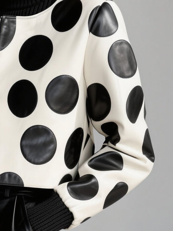 Round-Neck Zip Long-Sleeve Jacket