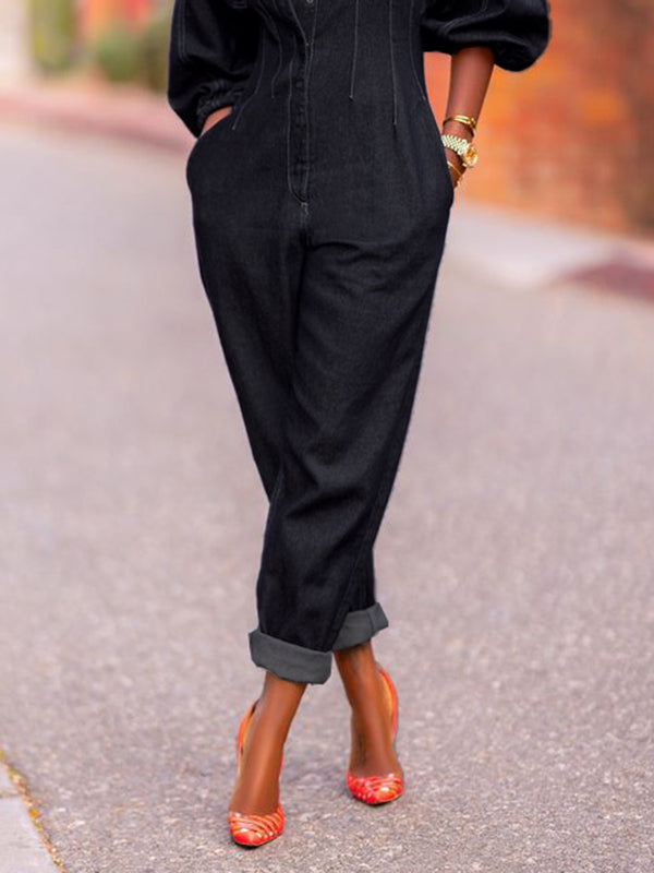 Round-Neck Jumpsuit