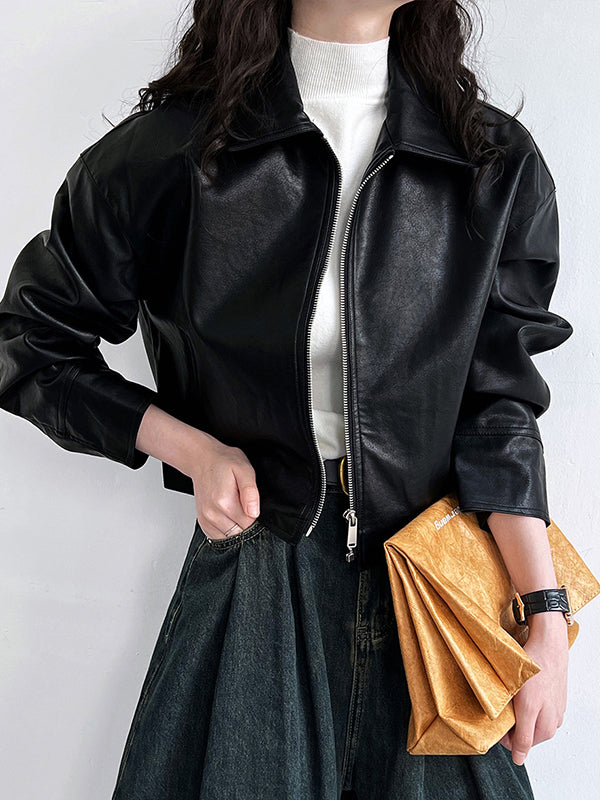 Zip Long-Sleeve Relaxed Jacket