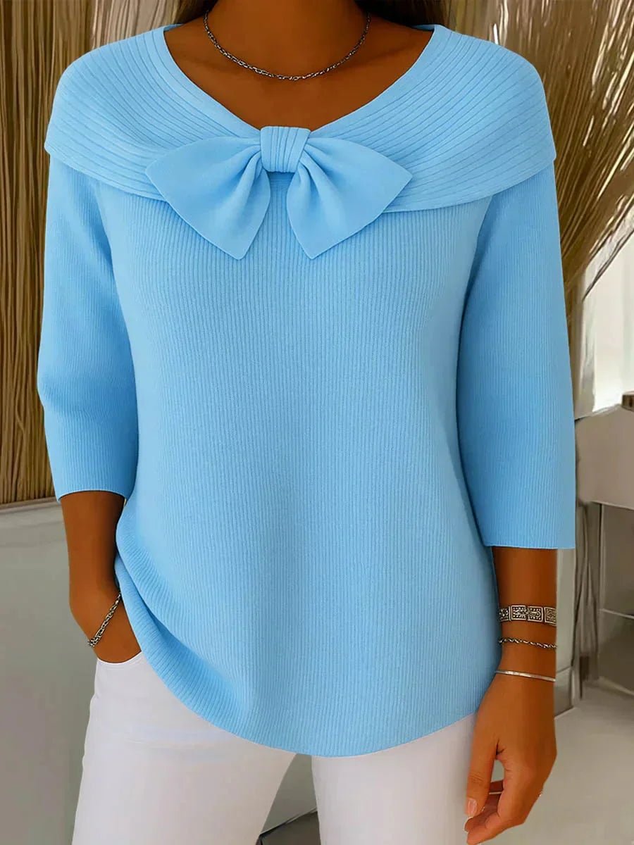 Remi | Knitted Bow Top