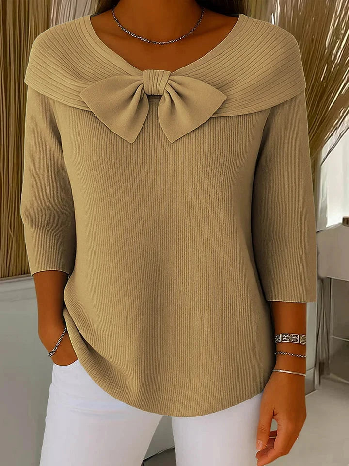 Remi | Knitted Bow Top
