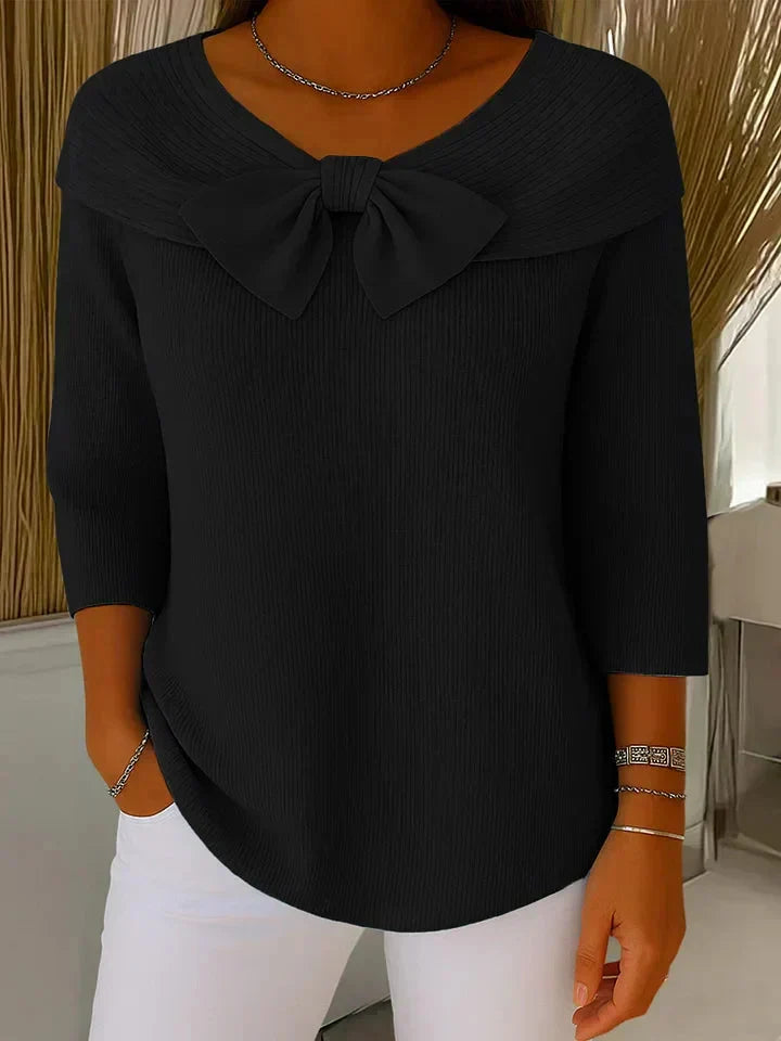 Remi | Knitted Bow Top