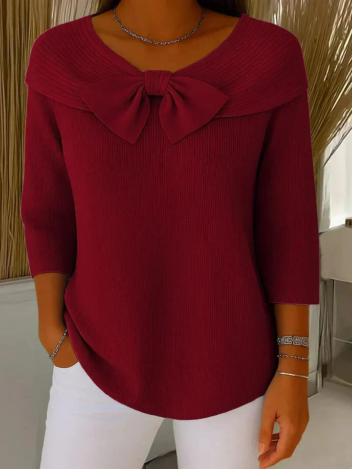 Remi | Knitted Bow Top