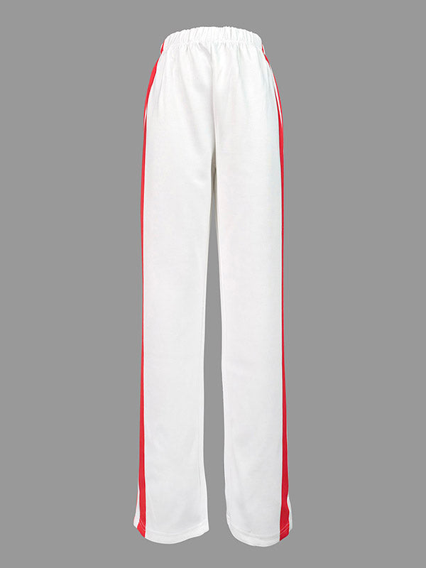Striped Relaxed Contrast Pants