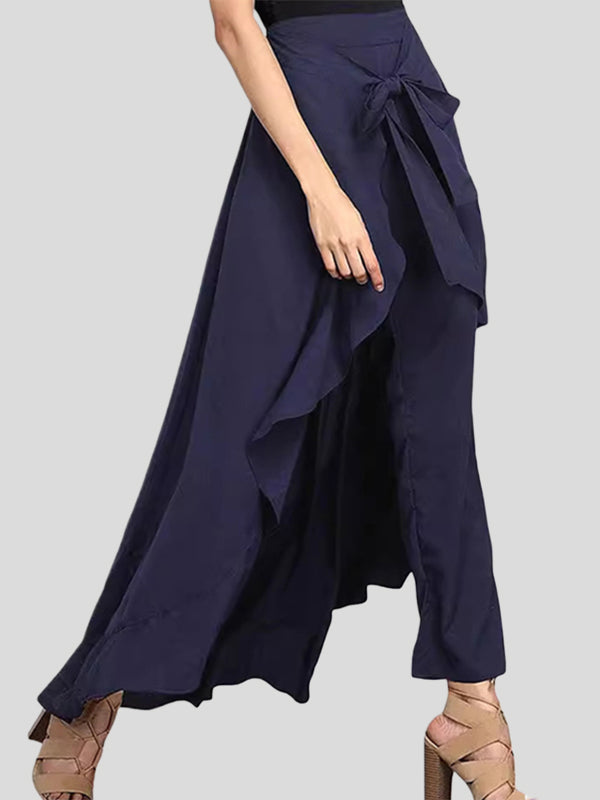 Ruffle Zip Relaxed Culottes