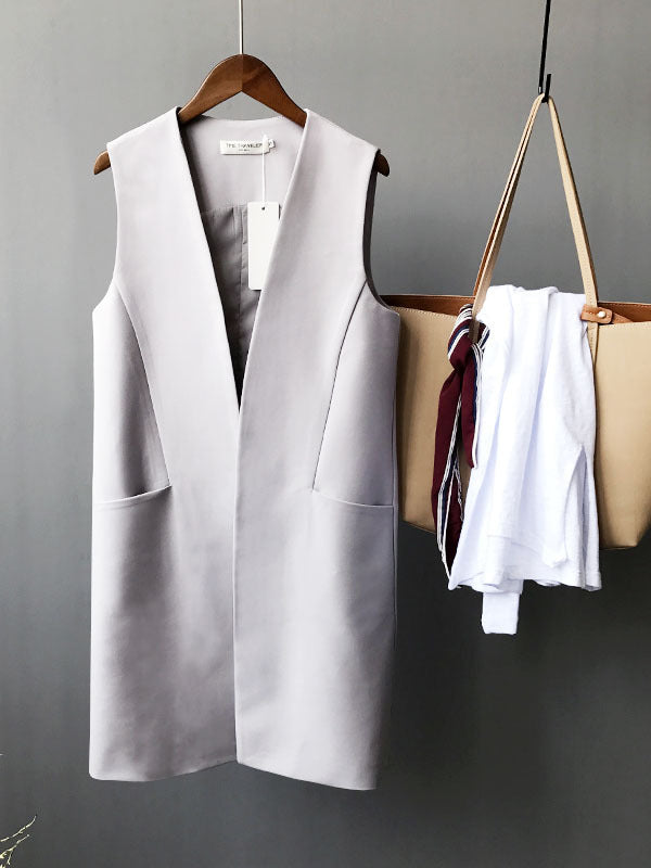 Sleeveless Relaxed Vest