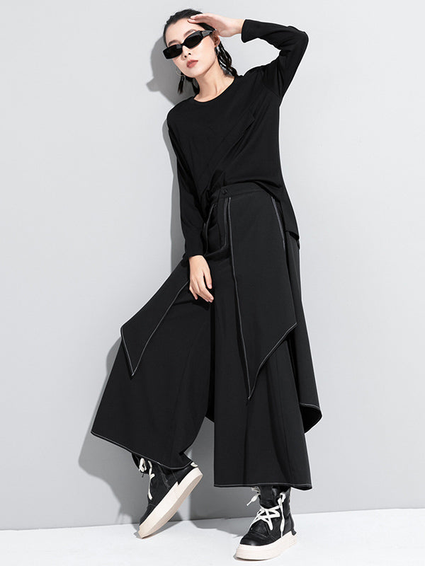 Wide-Leg Relaxed Pants