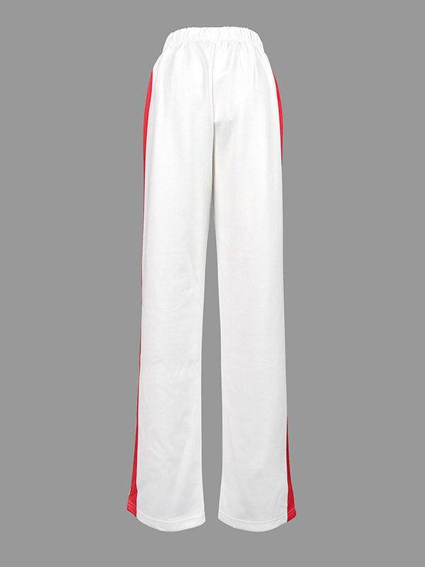 Striped Relaxed Contrast Pants