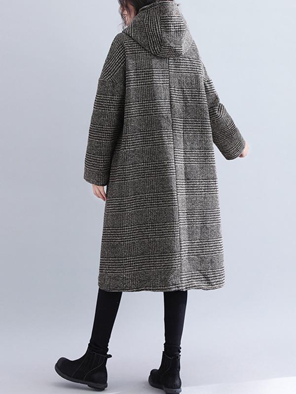 Checked Relaxed Coat