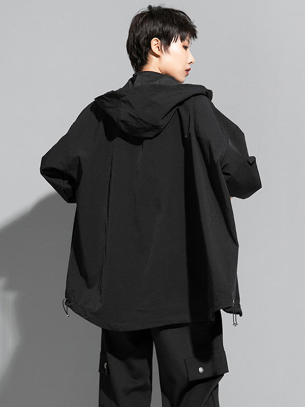 Hooded Zip Relaxed Jacket