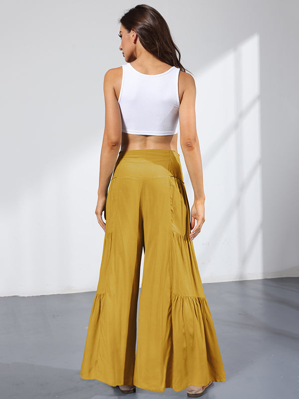 Wide-Leg High-Waist Pants