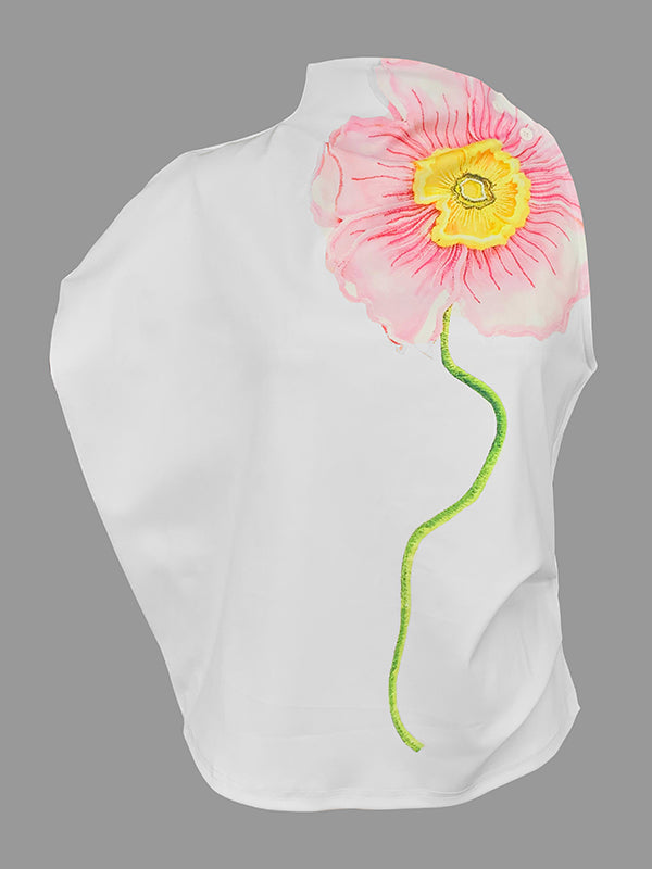 Floral Sleeveless Relaxed Vest