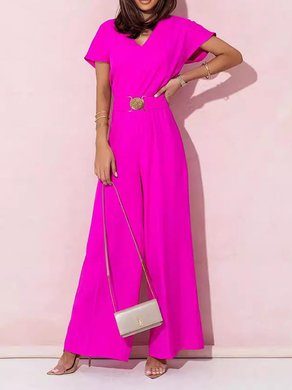 High-Waist V-Neck Pleated Belted Belt