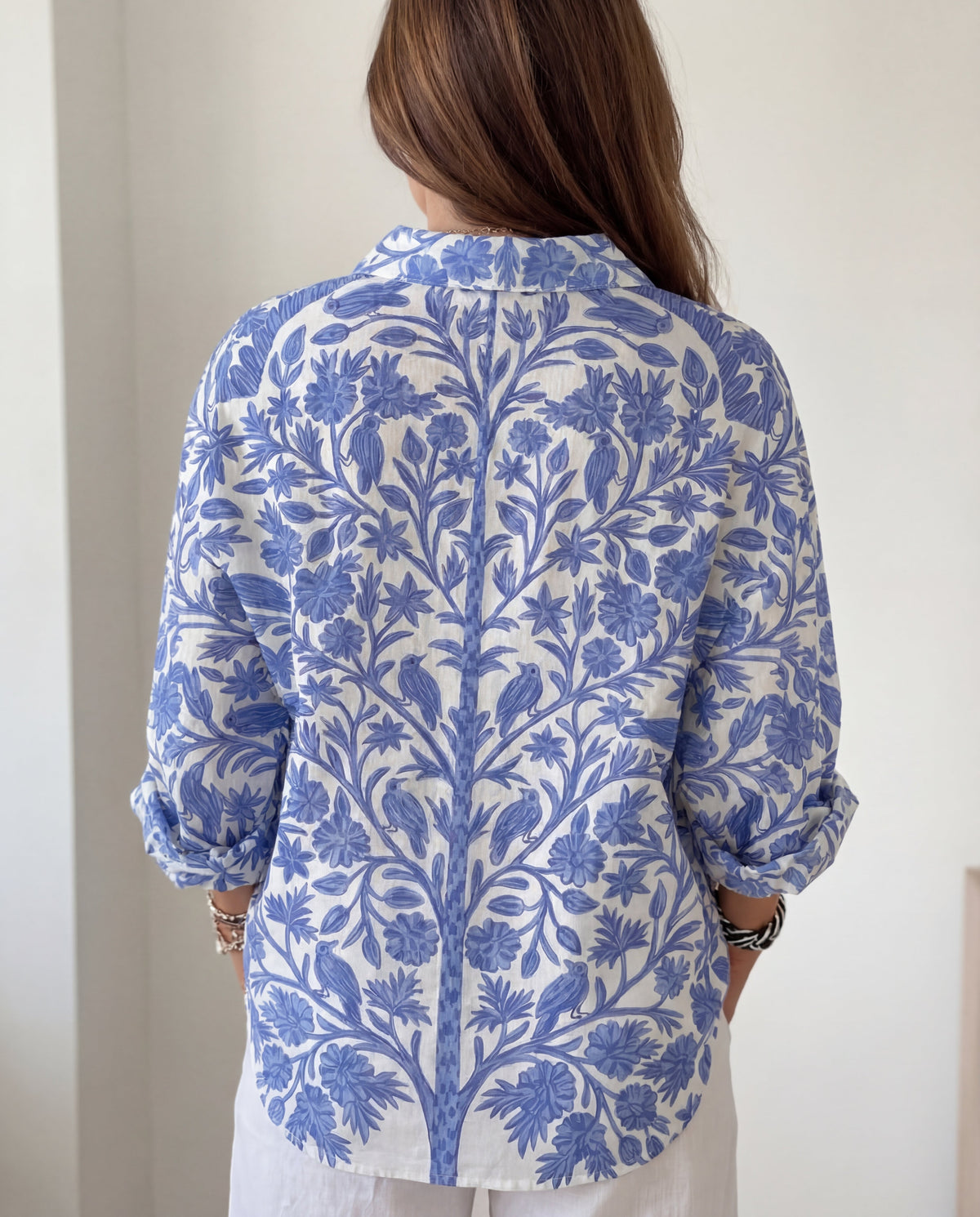 Aurora | Blue Garden Blouse