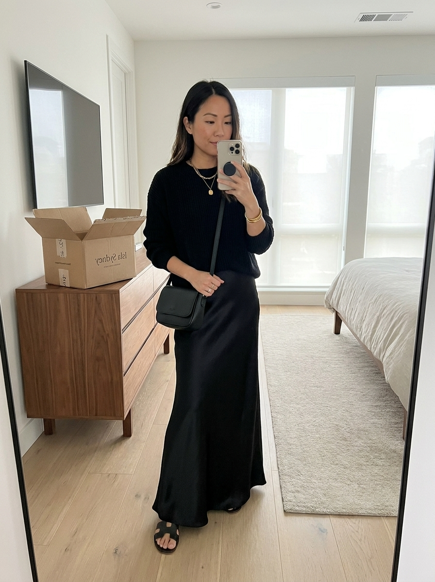Isolde | Knit & Satin Ensemble