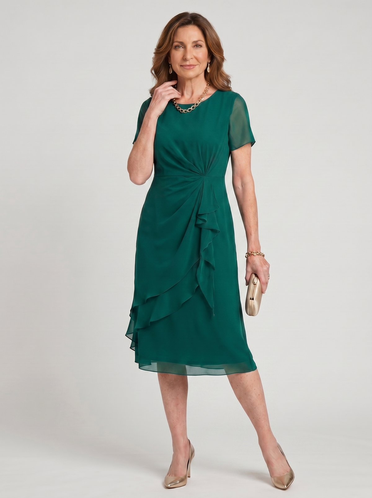 Blake | Chiffon Draped Dress