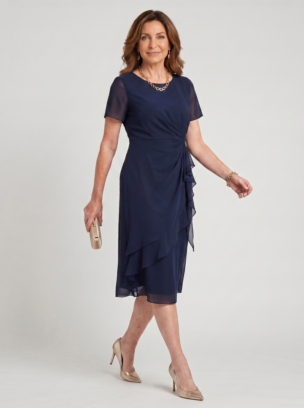 Blake | Chiffon Draped Dress