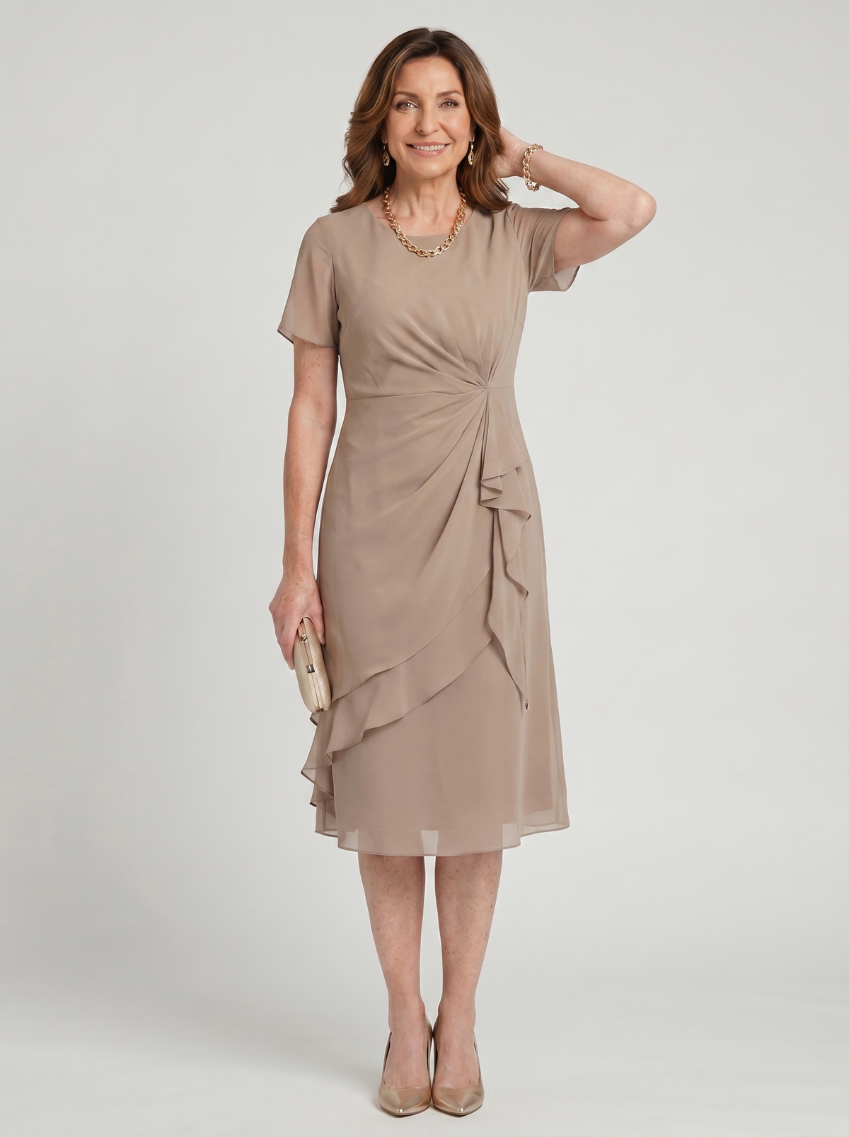 Blake | Chiffon Draped Dress