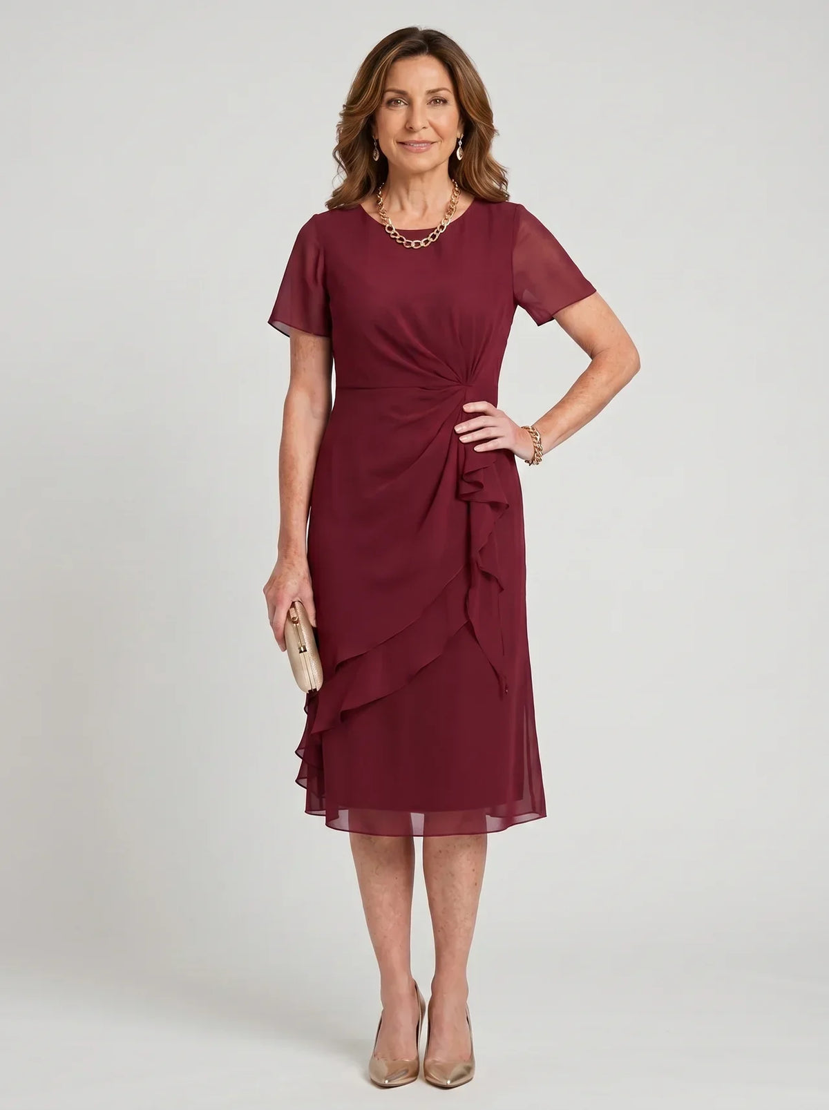 Blake | Chiffon Draped Dress
