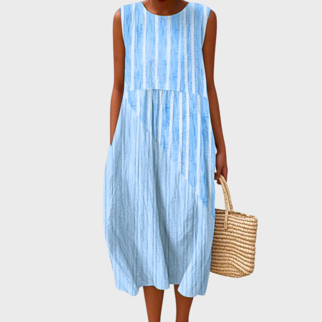 Pippa | Plaid Sleeveless Midi Dress — photo 2